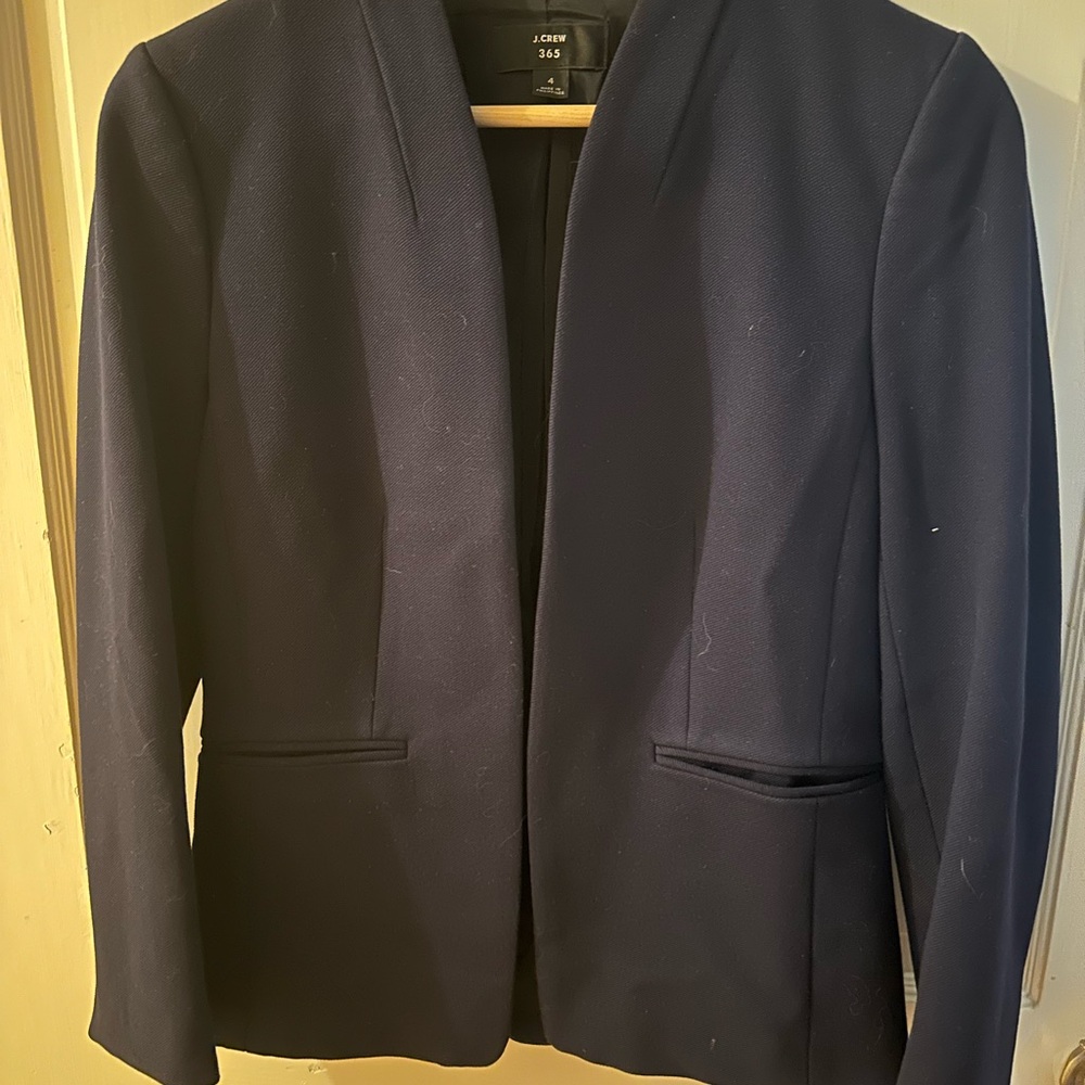 J.Crew 365 Going Out Blazer - Size 4 in Navy - Picture 3 of 5
